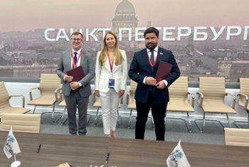 Сегодня во время стартового дня ПМЭФ состоялось торжественное подписание соглашения о сотрудничестве между Санкт-Петербургским региональным отделением Общероссийской общественной организации «Деловая Россия» и СПб ГБУ «Конгрессно-выставочное бюро».